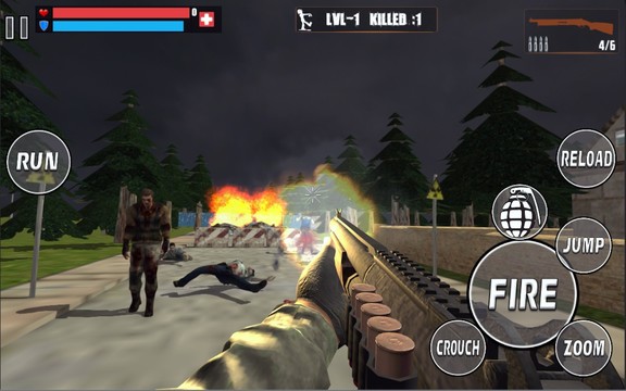 Commando zombie highway Game图片2