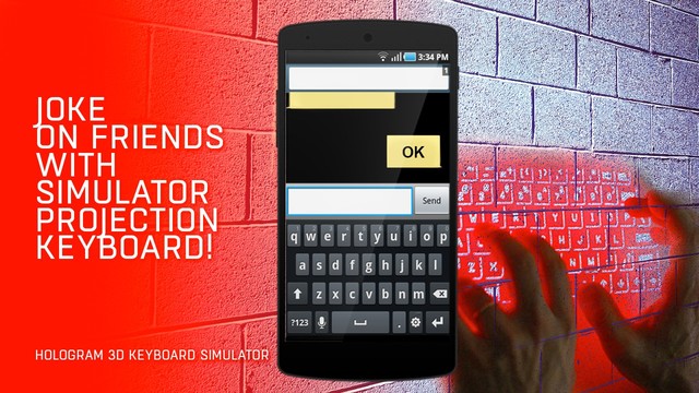 Hologram 3D keyboard simulator图片2