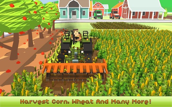 Blocky Farm：玉米专业图片3
