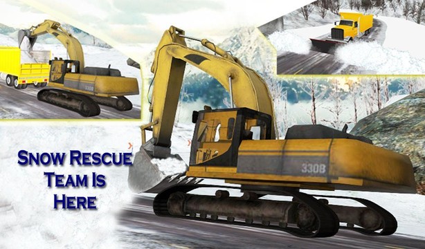 雪地救援运：挖掘机3D图片11