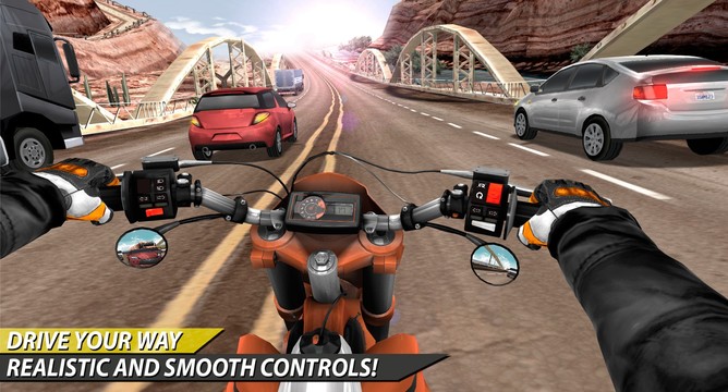 Moto Rider In Traffic图片2