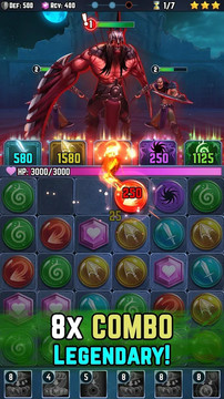 Spellblade: Match-3 Puzzle RPG图片2