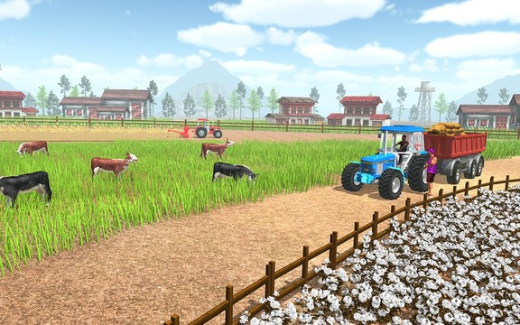 重型拖拉机推车货物：农民模拟器图片4