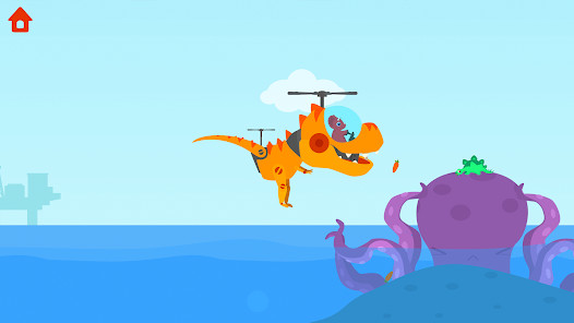 恐龙直升机 - 儿童飞机游戏图片2