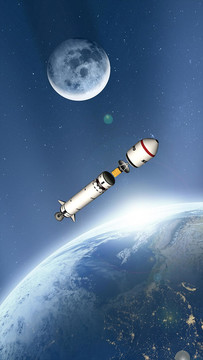 火箭遨游太空模拟图片5