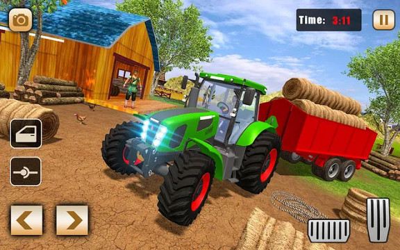 Real Tractor Drive Cargo 3D: New tractor game 2020图片1