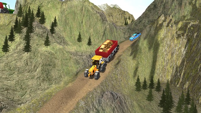 重型拖拉机推车货物：农民模拟器图片3