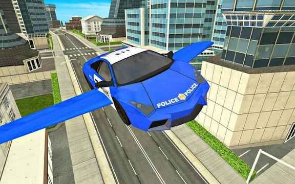 Police Flying Cars Futuristic Sim 3D图片1