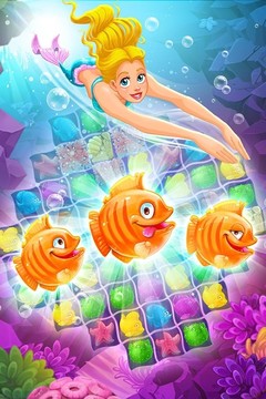 Mermaid - match - 3 宝物益智游戏图片24
