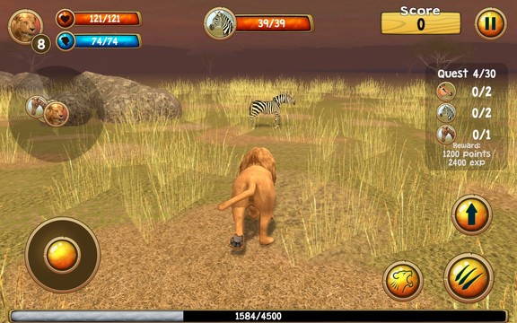 Wild Lion Simulator 3D图片1