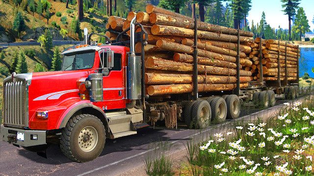 Heavy Logging Cargo Truck Transport Simulator图片3
