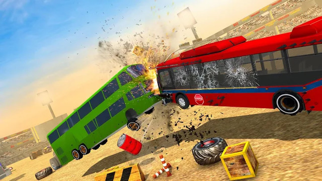 Police Bus Crash Derby Destruction Demolition Game图片3