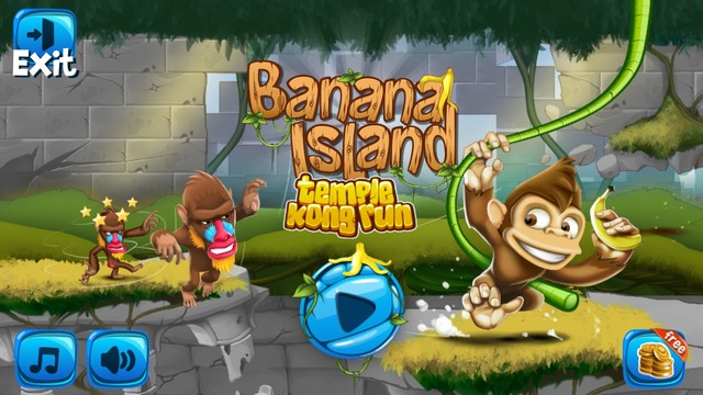 丛林猴子跑酷游戏 - 游戏酷跑图片1