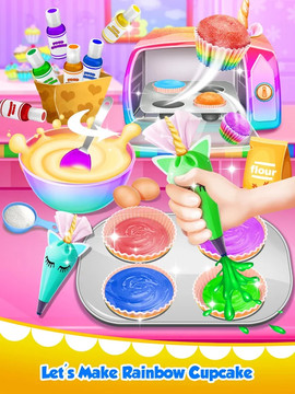 Unicorn Food - Sweet Rainbow Cupcake Desserts图片4