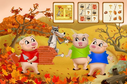 Three Little Pigs - Fairy Tale with Games Free图片3