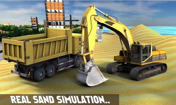 砂挖掘机模拟器 3D图片1