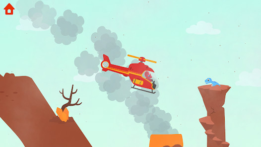 恐龙直升机 - 儿童飞机游戏图片4