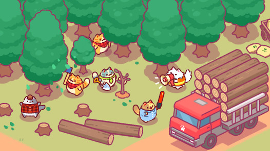 Lumbercat: Cute Idle Tycoon图片3