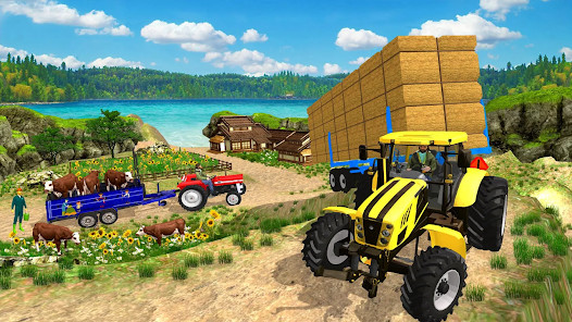 Real Tractor Trolley Sim Game图片4