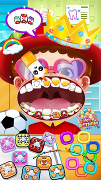 疯狂牙医游戏与手术大括号 - 医生游戏图片1