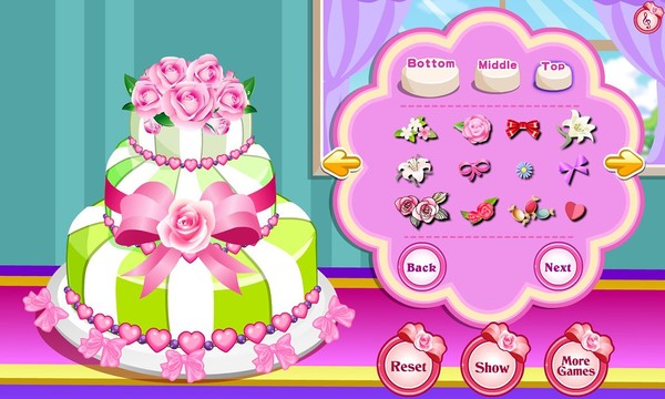 玫瑰婚礼蛋糕游戏图片2