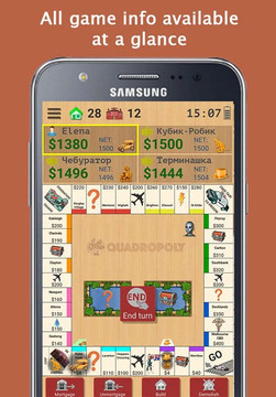 Quadropoly - Best AI Property Trading Board Game图片2