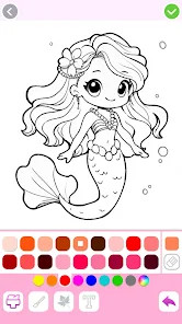 Mermaid Coloring:Mermaid games图片4