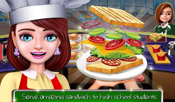 高中女生的咖啡馆：汉堡烹饪比赛图片10