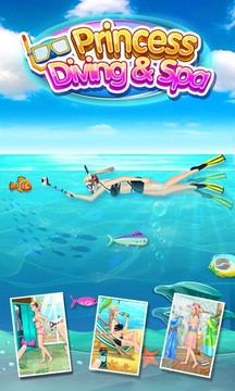 潜水小公主&SPA - 免费女孩游戏图片1