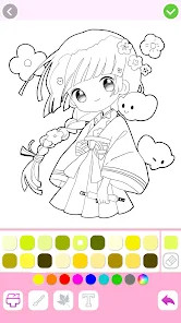 Cute Drawing : Anime Color Fan图片4