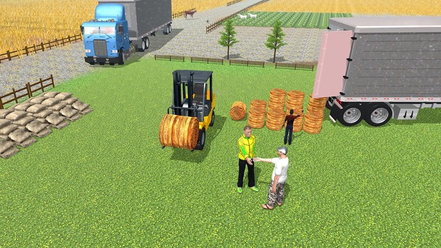 重型拖拉机推车货物：农民模拟器图片6