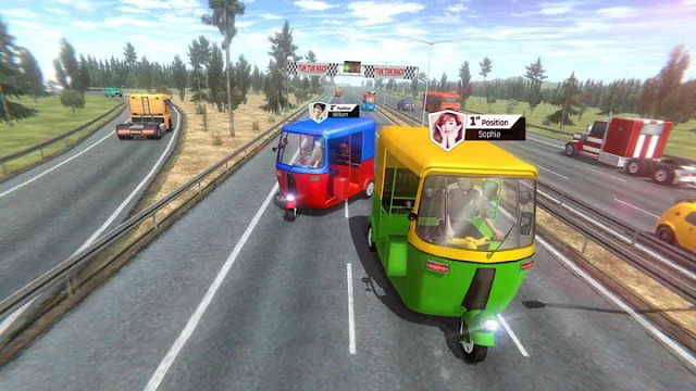 交通赛车人力车游戏-人力车驾驶模拟器（新游戏2021和免费游戏3D）图片1