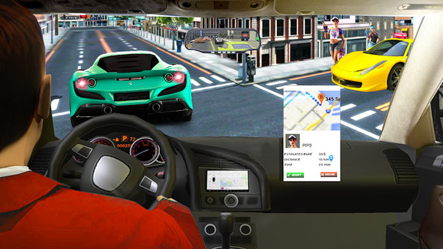 Taxi Games Driving Car Game 3D图片1