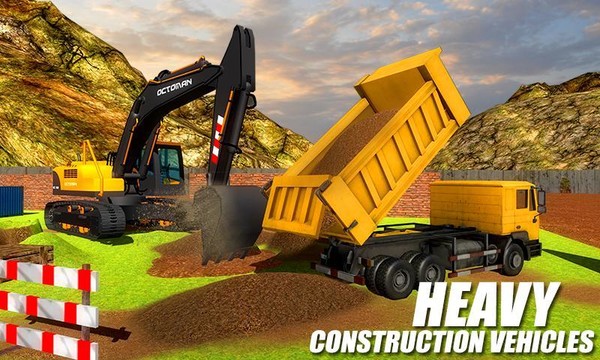 重型挖掘机起重机 - 城市建设模拟图片9