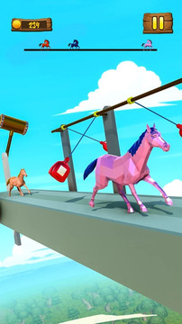 馬 跑 滑稽 種族 3D 獨角獸 競速 遊戲類图片5