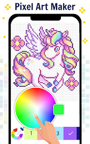 Pixel Art Color by number Game图片3