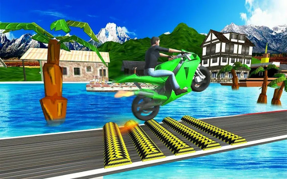 Water Games 3D: Stuntman Bike Water Stunts master图片1