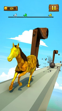 馬 跑 滑稽 種族 3D 獨角獸 競速 遊戲類图片2