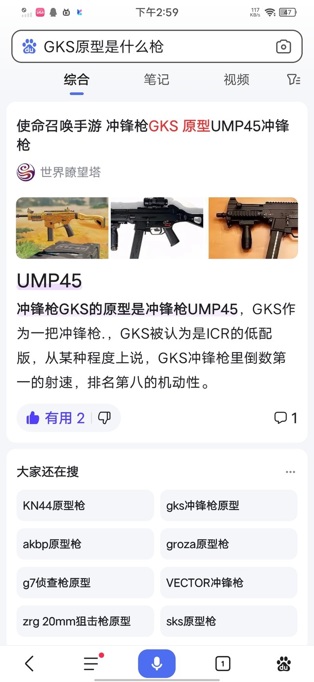 GKS原型应该不是UMP45？