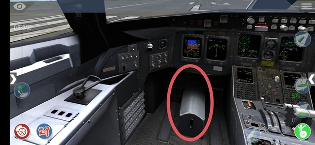 为什么CRJ200这个飞机没有方向盘也没用操作手柄？