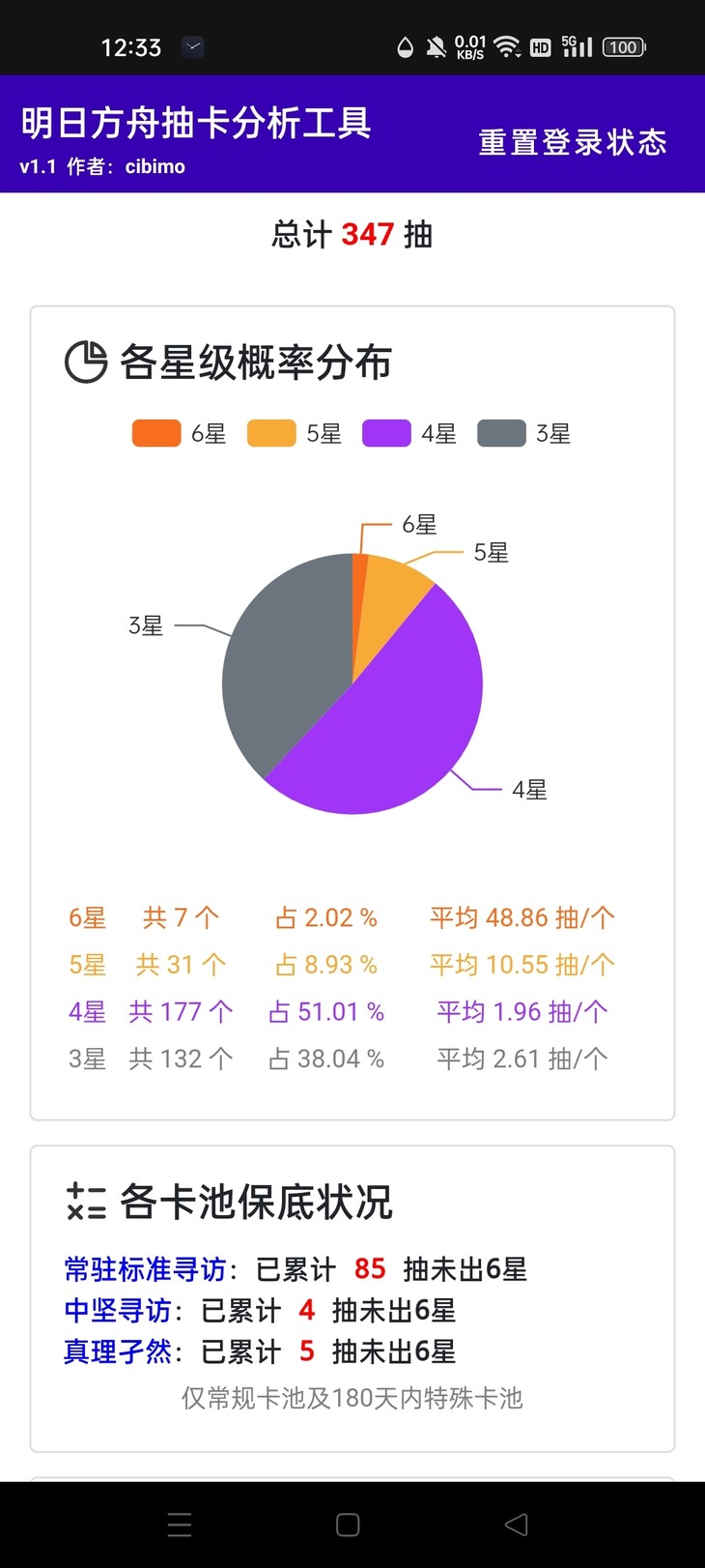 抽明日方舟四周年限定池，分享得豆币