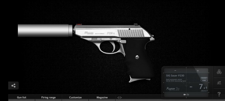 新枪已更新——西格绍尔P230手枪