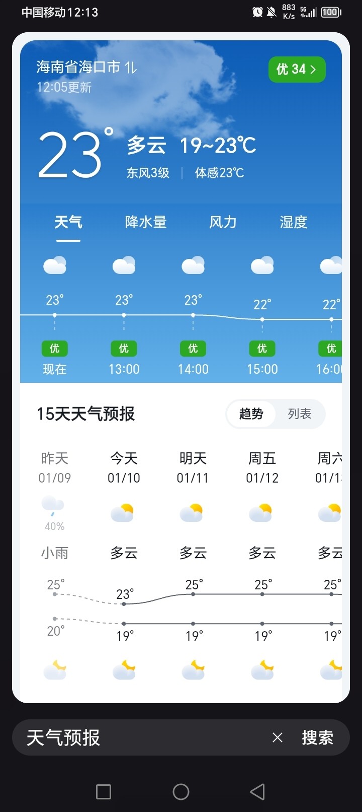 今年冬天没下雪，天气还暖和