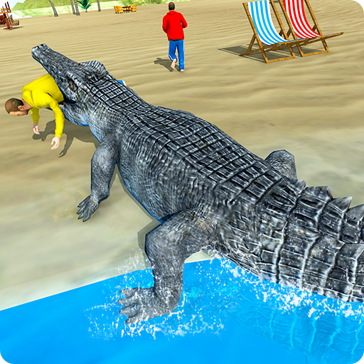 鳄鱼 游戏 海滩 攻击 野生 模拟器