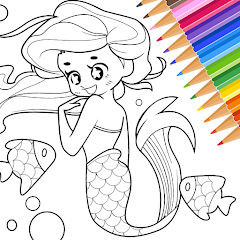 Mermaid Coloring:Mermaid games