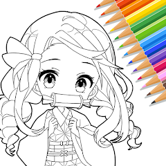 Cute Drawing : Anime Color Fan