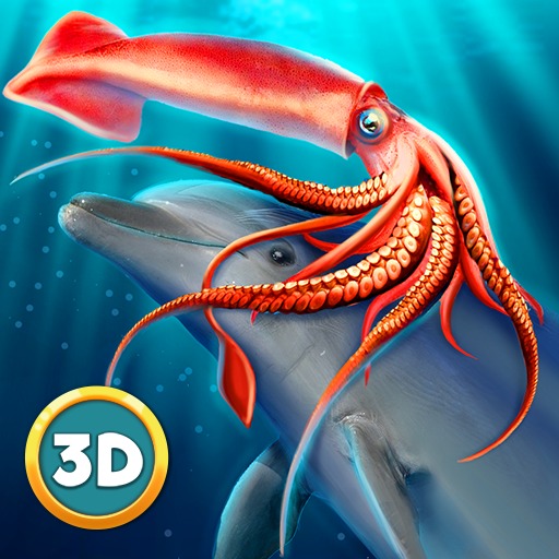 Squid Underwater Life Sim 3D