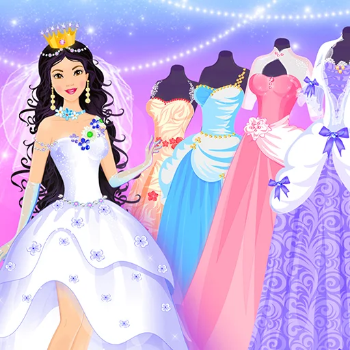 打扮公主婚礼游戏：装扮和发型游戏 — 时尚女生婚礼设计师