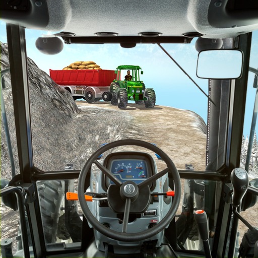 重型拖拉机推车货物：农民模拟器