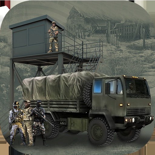 Offroad Army Truck Checkpost